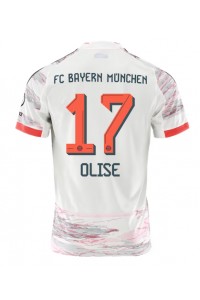 Bayern Munich Michael Olise #17 Jalkapallovaatteet Vieraspaita 2025-26 Lyhythihainen